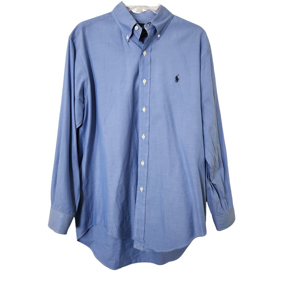 Ralph Lauren Yarmouth Cotton Pinpoint Oxford Blue 15 32/33